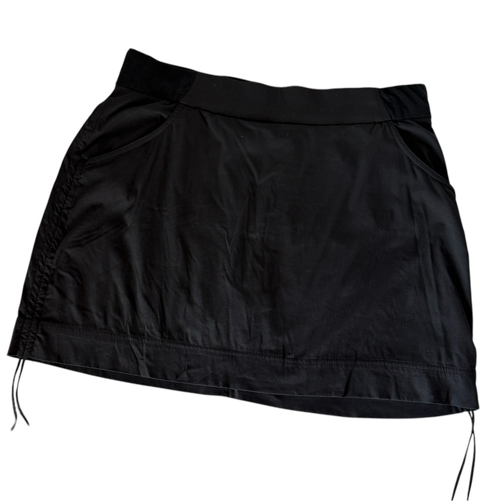 Columbia Skort Skirt SZ 12 - 14  XL Black UPF Lightweight Skirt Tennis Golf Hike